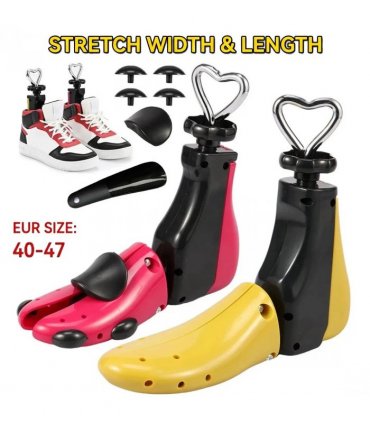 Boot Shoe Stretcher for Men, Shoe Tree Expander Women Stretch Width, Adjustable-yellow
