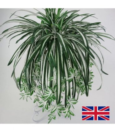 Hanging Artificial Flowers Spider Plant Chlorophytum Greenery Office Home Decor