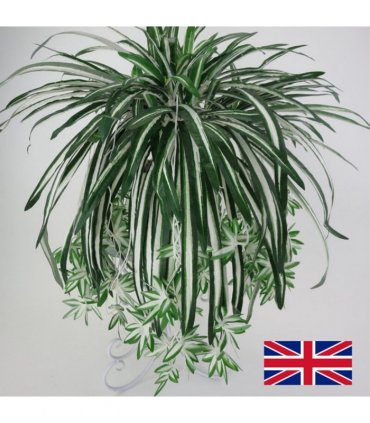 Hanging Artificial Flowers Spider Plant Chlorophytum Greenery Office Home Decor