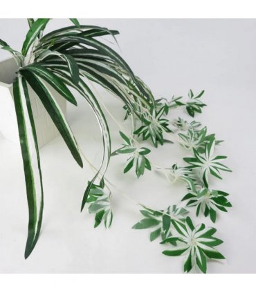 Hanging Artificial Flowers Spider Plant Chlorophytum Greenery Office Home Decor