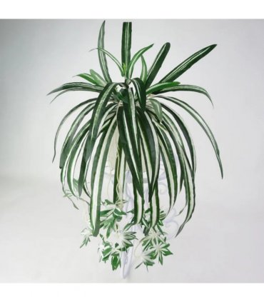 Hanging Artificial Flowers Spider Plant Chlorophytum Greenery Office Home Decor