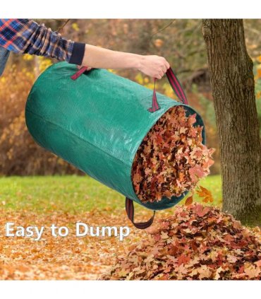 2X 272L Large Garden Waste Bags Refuse Heavy Duty Sacks Grass Leaves Rubbish Bag