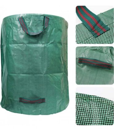 2X 272L Large Garden Waste Bags Refuse Heavy Duty Sacks Grass Leaves Rubbish Bag