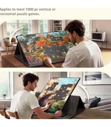 1000Pcs jigsaw Puzzle Board Portable Felt Puzzle Plateau 6 Drawers Puzzle Table