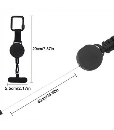 Retractable Anti-Theft Phone Holder Cellphone Strap Lanyard Phone Safety Tether