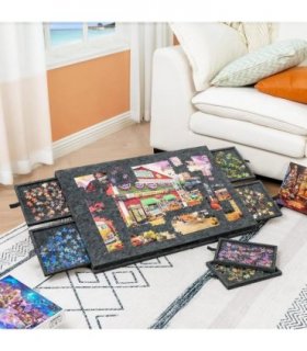 1000 Piece Puzzle Board Drawer Cover Portable Felt Fabric Jigsaw 30.3"x21.1"