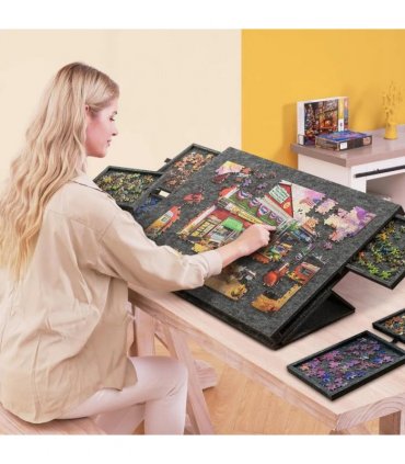 1000 Piece Puzzle Board Drawer Cover Portable Felt Fabric Jigsaw 30.3"x21.1"