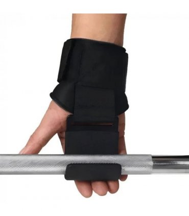 2Pcs Weight Lifting Hooks Gym Training Wrist Support Straps Bar Lifting Grips R