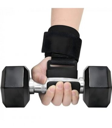 2Pcs Weight Lifting Hooks Gym Training Wrist Support Straps Bar Lifting Grips R