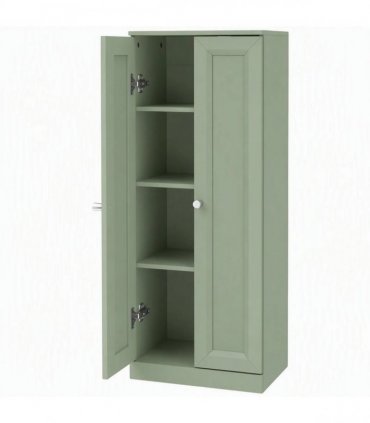 HOMCOM Narrow Bathroom Cabinet, Slim Storage Cabinet with 2 Doors & 4 Tiers, Freestanding Narrow Cupboard