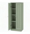 HOMCOM Narrow Bathroom Cabinet, Slim Storage Cabinet with 2 Doors & 4 Tiers, Freestanding Narrow Cupboard