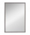 HOMCOM Wall Bathroom Mirror, 50 x 70 cm Wall-Mounted Mirror for Living Room, Bedroom, Hallway, Grey