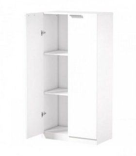 HOMCOM 120 cm Tall Storage Cabinet Cupboard, 3-Tier File Organiser Wooden Filing Cabinet, White