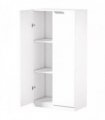 HOMCOM 120 cm Tall Storage Cabinet Cupboard, 3-Tier File Organiser Wooden Filing Cabinet, White