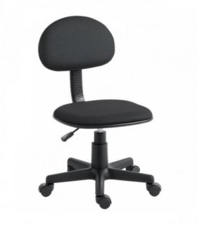 HOMCOM Small Armless Office Chair - Black