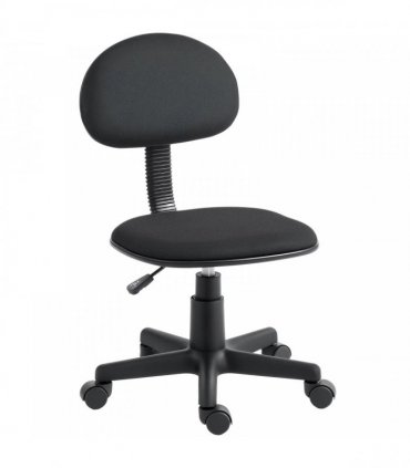 HOMCOM Small Armless Office Chair - Black