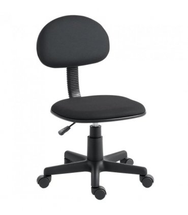 HOMCOM Small Armless Office Chair - Black