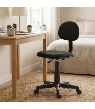 HOMCOM Small Armless Office Chair - Black