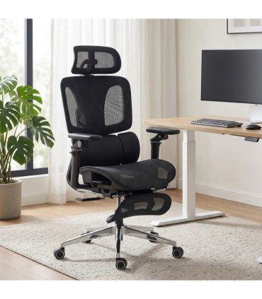 HOMCOM Ergonomic Office Chair, High Back Mesh Desk Chair, Black