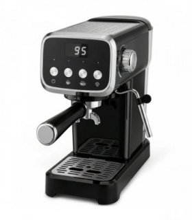 HOMCOM Espresso Machine, 20-Bar Cappuccino Coffee Maker with Frother Wand, 1.2 L Water Tank, Black