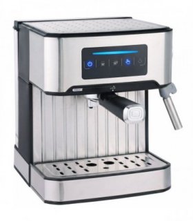 HOMCOM Espresso Machine, 20-Bar Cappuccino Coffee Maker with Frother Wand, 1.6L Tank, Single/Double/Manual Shot, LED Touch
