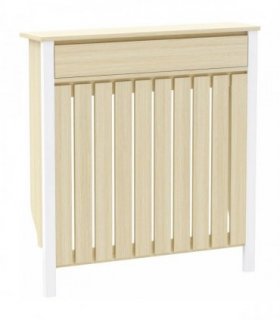 HOMCOM 93 x 88.5cm Rustic-Look Radiator Cover - Oak