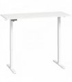 HOMCOM Standing Desk Memory Control Height Adjustable Desk 2 Cable Holes LED Display Sit Stand Desk White