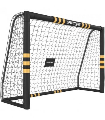 SPORTNOW Football Goal, 8 x 5ft Portable Football Net with EPE Foam Padding, PVC Tube Covers Ground Stakes and Metal Frame