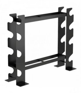 SPORTNOW 4-Tier Dumbbell Rack, Heavy-Duty Weight Rack for Dumbbells, Kettlebells and Multiple Balls, 200 KG Capacity, Black