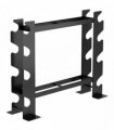 SPORTNOW 4-Tier Dumbbell Rack, Heavy-Duty Weight Rack for Dumbbells, Kettlebells and Multiple Balls, 200 KG Capacity, Black