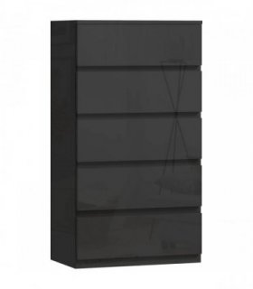 HOMCOM Chest of Drawers, 5-Drawer Storage Cabinets, Modern Dresser, Storage Drawer Unit for Bedroom