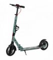SPORTNOW Foldable Kick Scooter with Height Adjustable Handlebar, One-click Folding Adult Scooters with 200 mm Big Wheels, Silver Tone