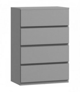 HOMCOM Chest of Drawers, 4-Drawer Storage Cabinets, Modern Dresser, Storage Drawer Unit for Bedroom