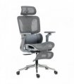 HOMCOM Ergonomic Office Chair, High Back Mesh Desk Chair, Grey