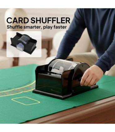 SPORTNOW 300-Piece Poker Chips Set with Card Shuffler, Card Shoe, Case, Casino Texas Holdem Poker Set with Mat, Silver Tone