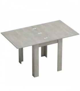 HOMCOM Folding Dining Table for 4-6, Rectangular Extendable Drop Leaf Table for Small Spaces, 140 x 80 x 77.5 cm, Grey