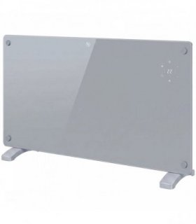 HOMCOM 1500W Smart Panel Heater Wall Mounted & Freestanding, Electric Heater with Weekly Timer, Open Window & Anti-Frost, Grey
