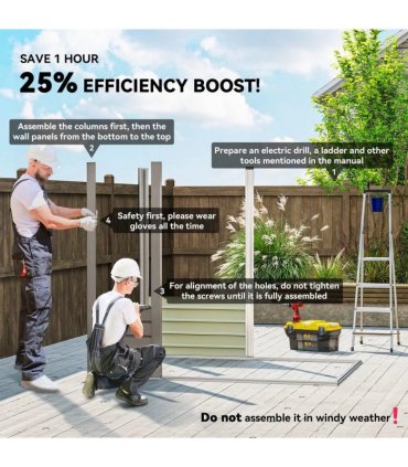 Outsunny 4 x 6ft Galvanised Metal Garden Shed, with Locking Door - Grey