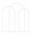 Outsunny Wedding Arch Frame Set, Metal Balloon Arch Stand Set, Balloon Arch Stand Set for Birthday Party, 2.2, 2, 1.8 m White