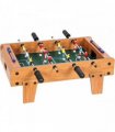 SPORTNOW 20 in Table-top Football Table with Stainless Steel Rods, Compact Foosball Table for Kids and Adults, All-Inclusive Foosball Game Set for Indoor, Nature Wood Finish