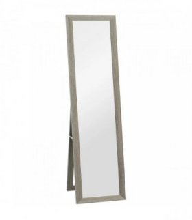 HOMCOM Full Length Mirror, 37 x 157 cm, Hanging or Freestanding, Rectangular Full Body Mirror for Living Room, Bedroom, Grey