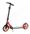 HOMCOM One-click Folding Kick Scooter for 14 w/ Adjustable Handlebar, Push Scooter with Kickstand, Dual Brake System, Red