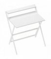 HOMCOM 81.5 cm Folding Computer Desk with Monitor Shelf - White