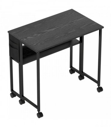 HOMCOM 80 cm Drop Leaf Writing Work Desk - Black