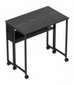 HOMCOM 80 cm Drop Leaf Writing Work Desk - Black