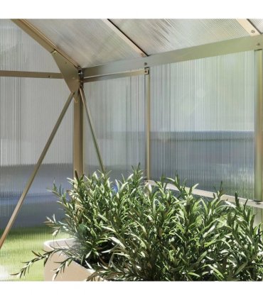 Outsunny 6 x 8ft Walk-In Greenhouse, with Sliding Door - Clear