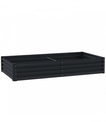 Outsunny 180 x 90cm Galvanised Steel Open Planter - 84H-211V00CG