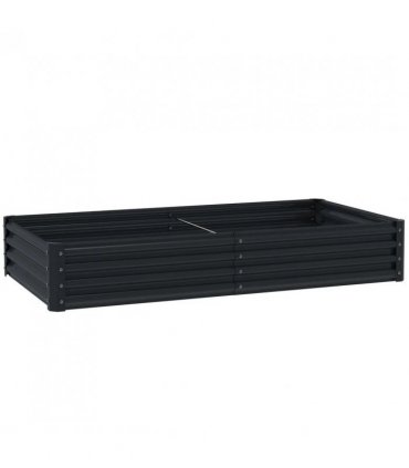 Outsunny 180 x 90cm Galvanised Steel Open Planter - 84H-211V00CG