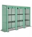 Outsunny 46 x 215 cm Nine-Shelf Greenhouse - Green