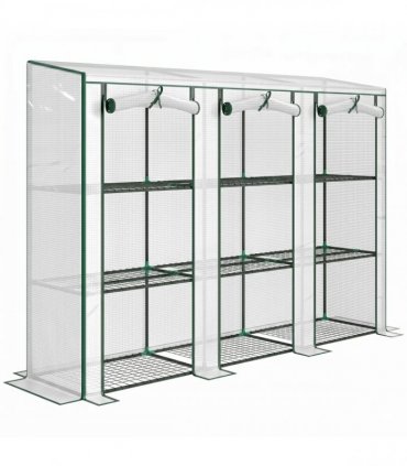 Outsunny 46 x 215cm Nine-Shelf Greenhouse